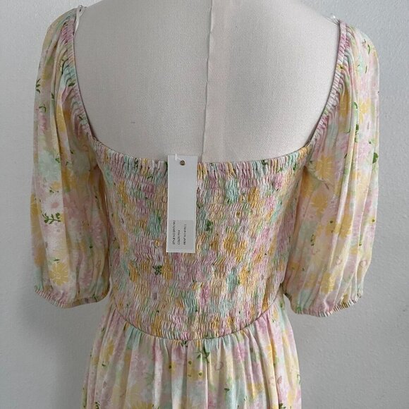 Sophie Rue by Anthropologie Puff Sleeve Mini Floral Dress Cottagecore - Picture 6 of 10